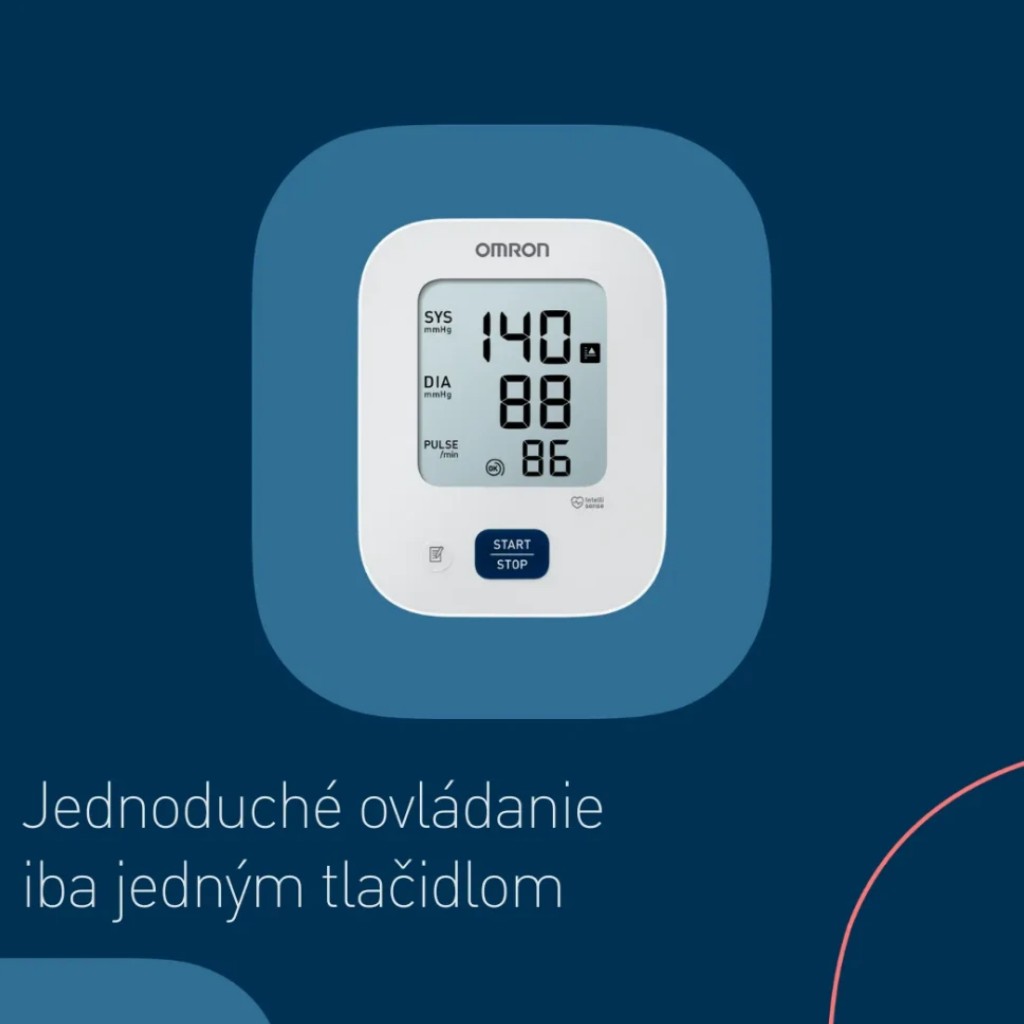 Omron M2+ - ovládanie jedným tlačidlom